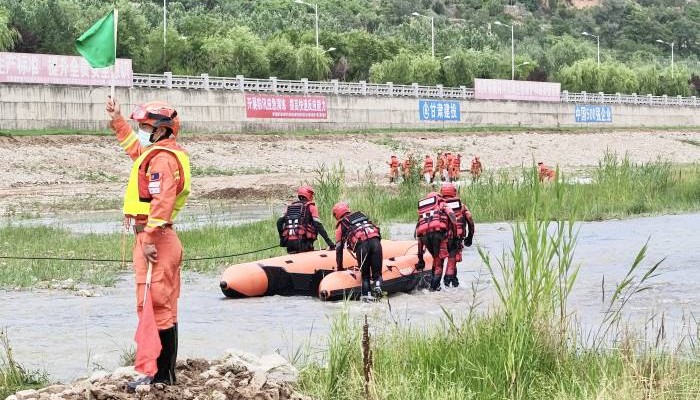 甘肃建投平凉泾河干流综合治理项目开展2022年防汛抢险应急演练活动